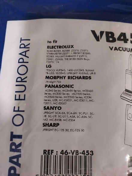 Photo of free Bags for hoover universal (Southfields SW18) #2