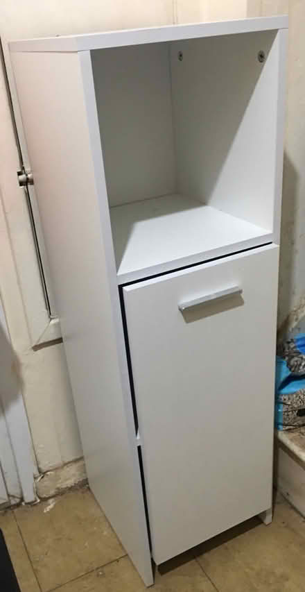 Photo of free Tall, Single, White Shelving, Unit (Liverpool L6) #2