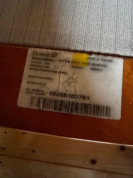 Photo of free Dutailier Wooden Rocking Chair (TN2 3HT) #3