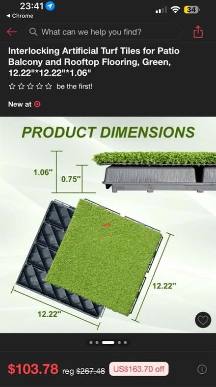 Photo of free artificial grass tiles (near kings academy) #2