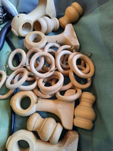 Photo of free Selection of wooden /other curtain rings (Hollingdean BN1) #3