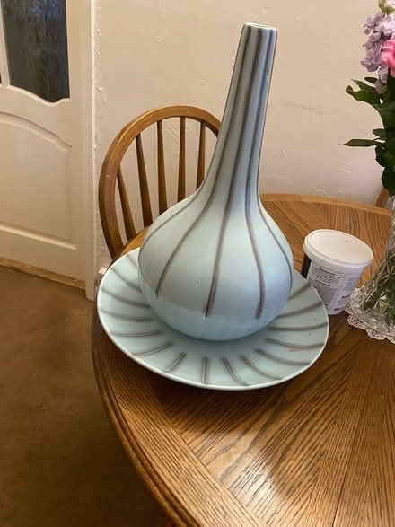 Photo of free Pottery vase with saucer (Belper DE56) #1