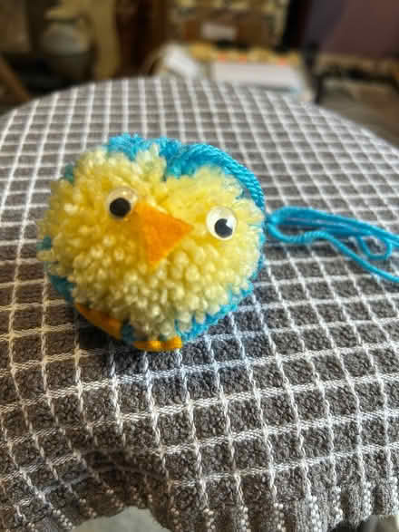 Photo of free Handmade pompom bluebird - NOT a toy! Choking hazard (Monks Hill CR2) #1