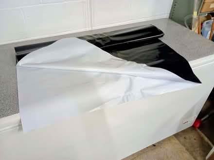 Photo of free plastic sheet, black on one side, white on the other (Nailsea BS21) #1