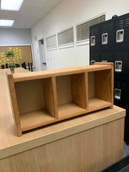 Photo of free Three 3-tiered shelves (Lafayette) #2