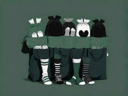 Photo of free 4/5 black bags of random clothes socks etc (Marks Gate IG7) #1