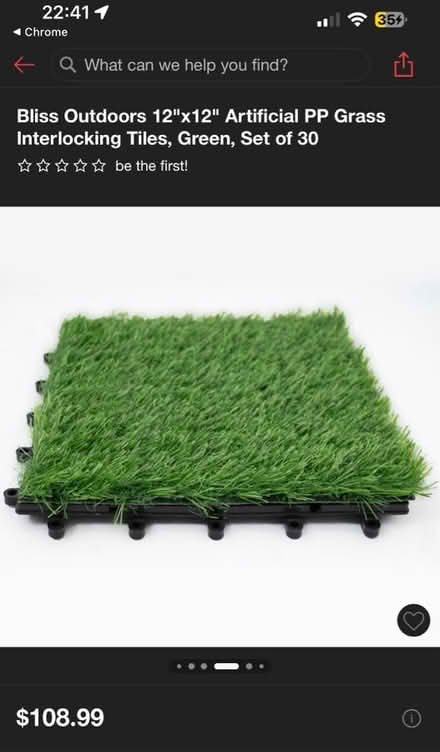 Photo of free artificial grass tiles (near kings academy) #1