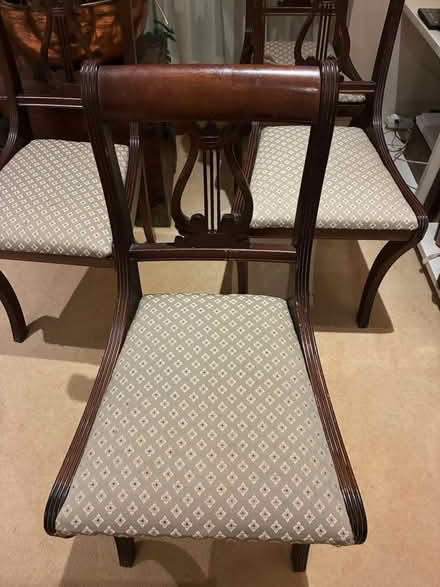 Photo of free 4 Mahogany Dining room chairs (Goatstown) #3