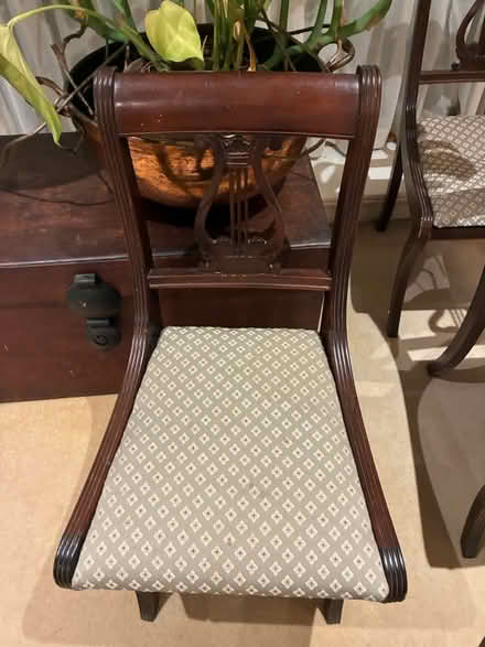 Photo of free 4 Mahogany Dining room chairs (Goatstown) #2