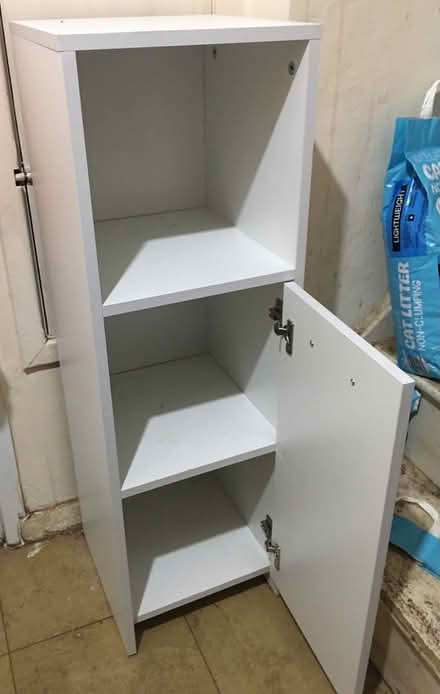 Photo of free Tall, Single, White Shelving, Unit (Liverpool L6) #3