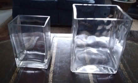 Photo of free 2 glass vases (Emsworth PO10) #1