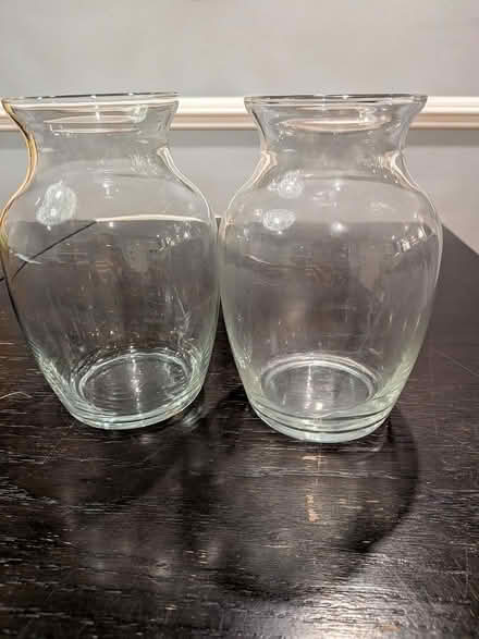 Photo of free Two Glass Vases (Broadview) #1