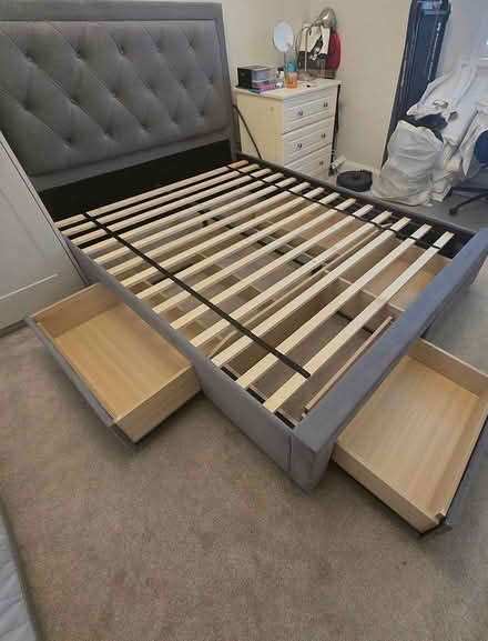 Photo of free King bedframe with 4 drawers (Millers glen) #2