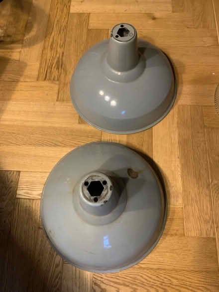Photo of free 2 industrial lampshades (East Finchley N2) #2