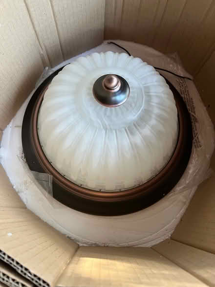 Photo of free Ceiling light fixture w/ glass dome (Fort Lauderdale) #1