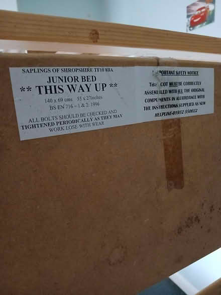 Photo of free Junior bed (Mitcham CR4) #2