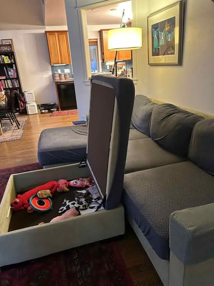 Photo of free Sectional Couch & Ottoman (Leverich Park area) #3