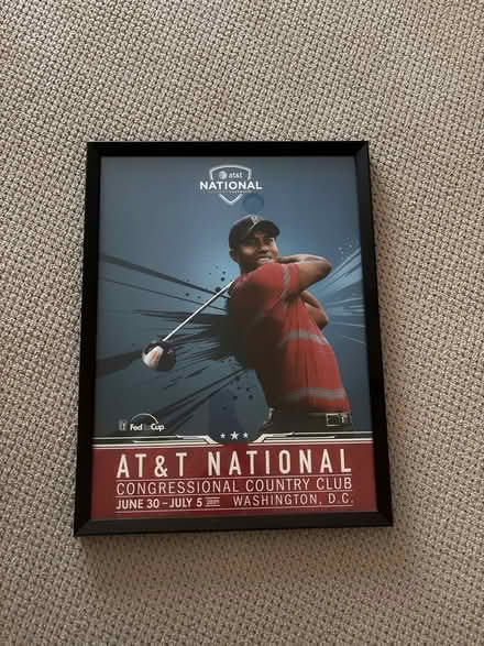 Photo of free Tiger woods framed poster (Gaithersburg (off Goshen Rd.)) #1