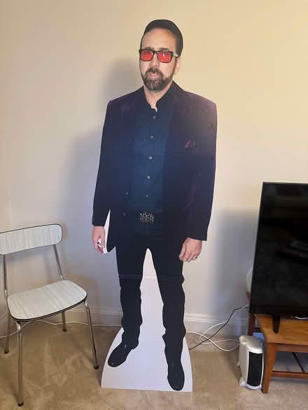 Photo of free 6 ft Nic Cage cardboard cutout (Chiswick, W4) #1