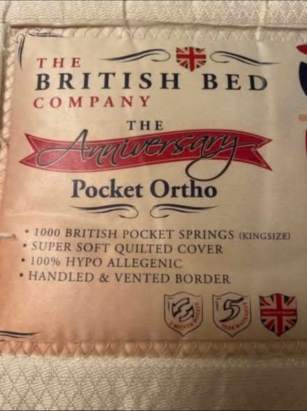Photo of free The British Bed Co. mattress (Pages lane N10) #4