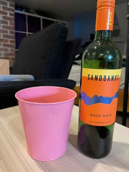 Photo of free Small pink tin ($ store I think) (Golden Triangle) #1