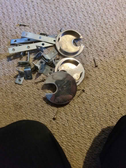 Photo of free 5 metal table legs with fixings (Lewisham SE4) #3
