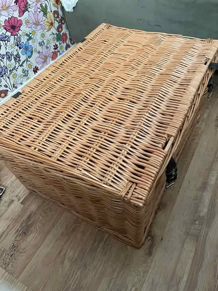 Photo of free Large wicker hamper (Halewood) #2
