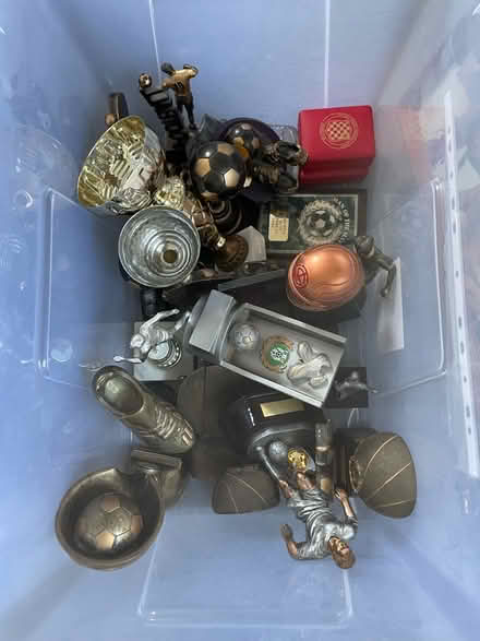 Photo of free Old labelled football trophies (East Dean BN20) #1