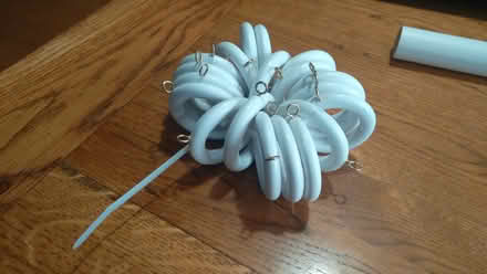 Photo of free Wooden curtain pole rings white (East Peckham, Kent TN12) #1