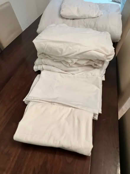 Photo of free Bedding cream/white (Stevenage SG1) #1