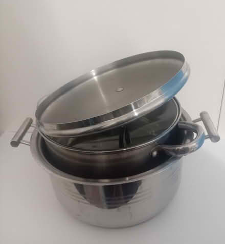 Photo of free 2 x large cooking pots (Shoreditch E2) #1