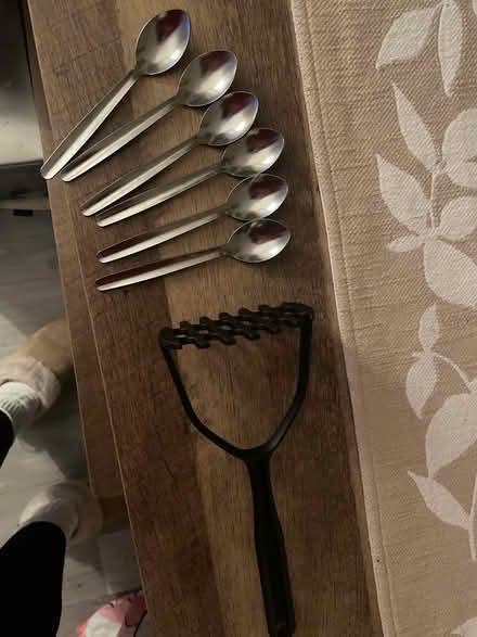 Photo of free 6 teaspoons and masher (S6) #1
