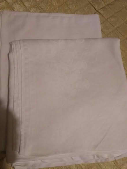 Photo of free 2 White cotton table cloths (Millhouses S7) #3