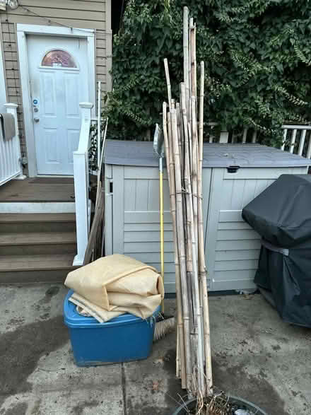 Photo of free Sun shade and bamboo poles (Park View - Colombia Heights) #2
