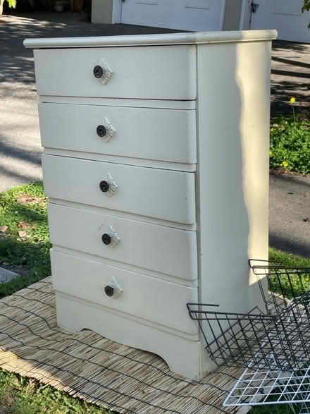 Photo of free Small dresser under shelf baskets (224 C Street, San Rafael) #1