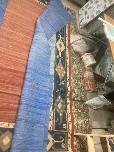 Photo of free 2 blue runner rugs (Seven sisters near overground) #2