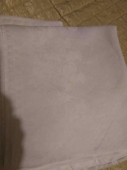 Photo of free 2 White cotton table cloths (Millhouses S7) #2