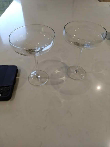 Photo of free 2 large cocktail glasses (Hitchin SG4) #1