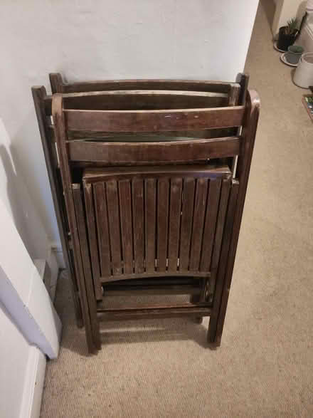 Photo of free Three fold out wooden chairs (Bristol BS3) #1