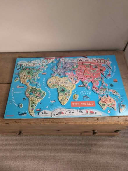 Photo of free Magnetic world map puzzle (HR1) #1