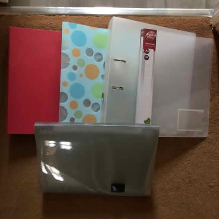 Photo of free A4 files/binders, assorted colours/designs (Stoke Gifford BS34) #1