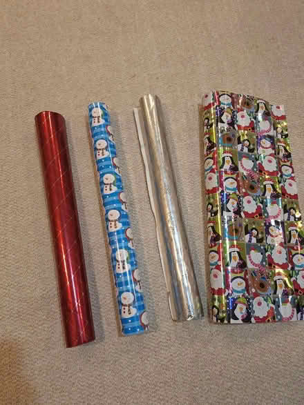 Photo of free Christmas wrapping paper, 4 rolls (Dorothy Road, East Arlington) #1