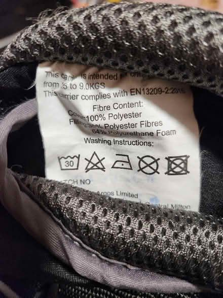 Photo of free Baby carrier (Castlefield HP12) #2