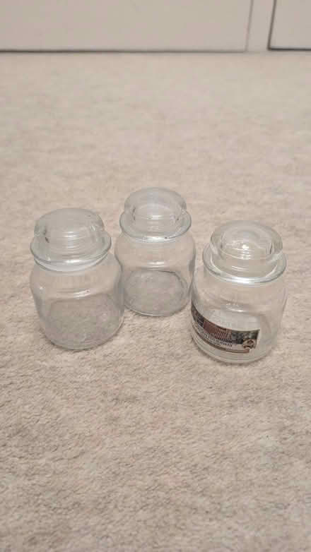 Photo of free 3 X small Yankee candle jars (Desford LE9) #1