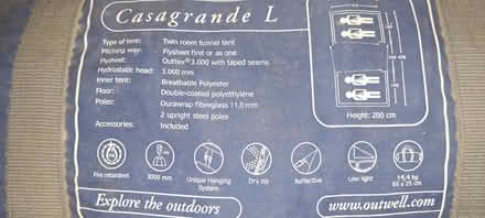 Photo of free Casagrande L - 4 berth Tent (Frome - Butts Hill) #2