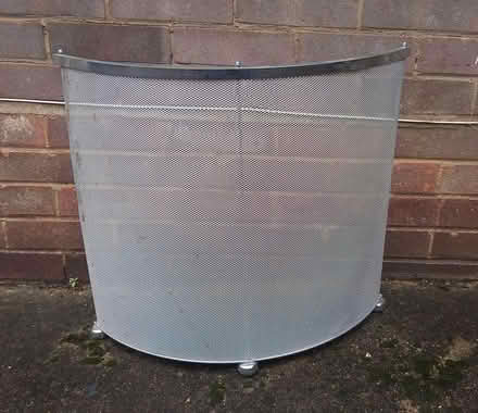 Photo of free Curved silver metal fire guard (Central Letchworth) #2