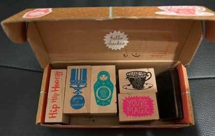 Photo of free Wooden stamp set (Halewood L26) #2