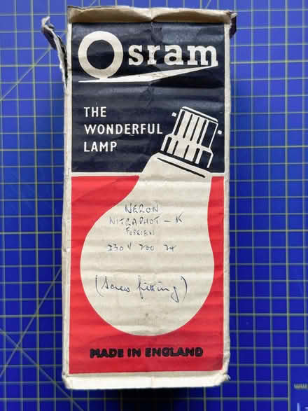 Photo of free Vintage Neron Nitraphot Photoflood, 230 volt, 3,000 lumen (Chaddesden DE21) #4