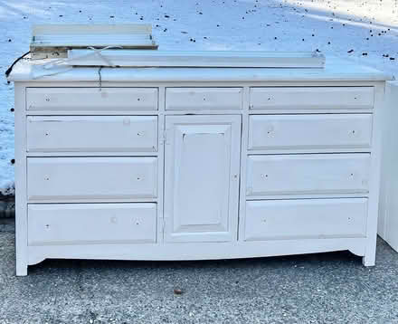 Photo of free Solid Wood Long Dresser/Buffet (Smithtown) #1