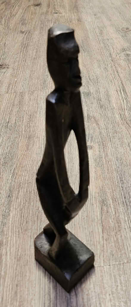 Photo of free Small wooden African Man statue (S. Mary Ave, Sunnyvale) #1